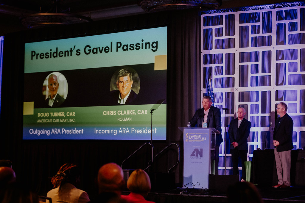 Woman on Connect stage giving presentation