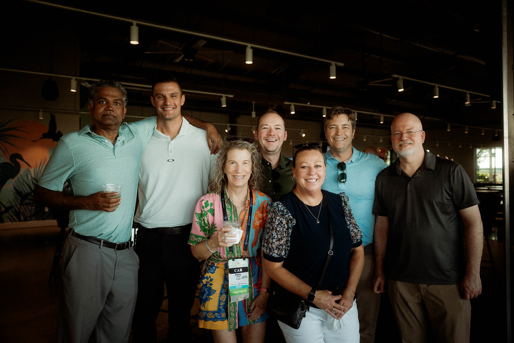 Woman on Connect stage giving presentation