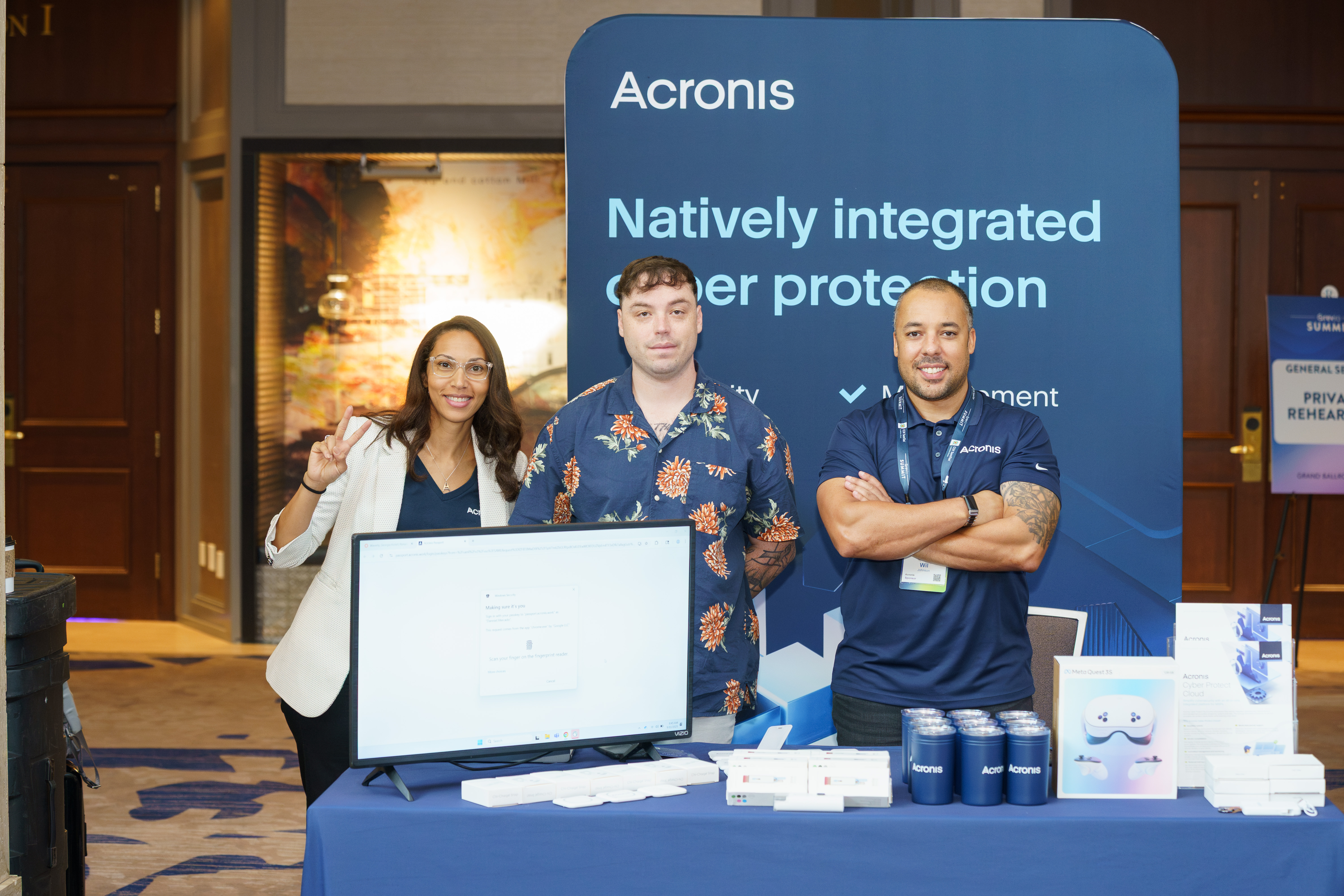 Sponsor booth at Rev.io Summit
