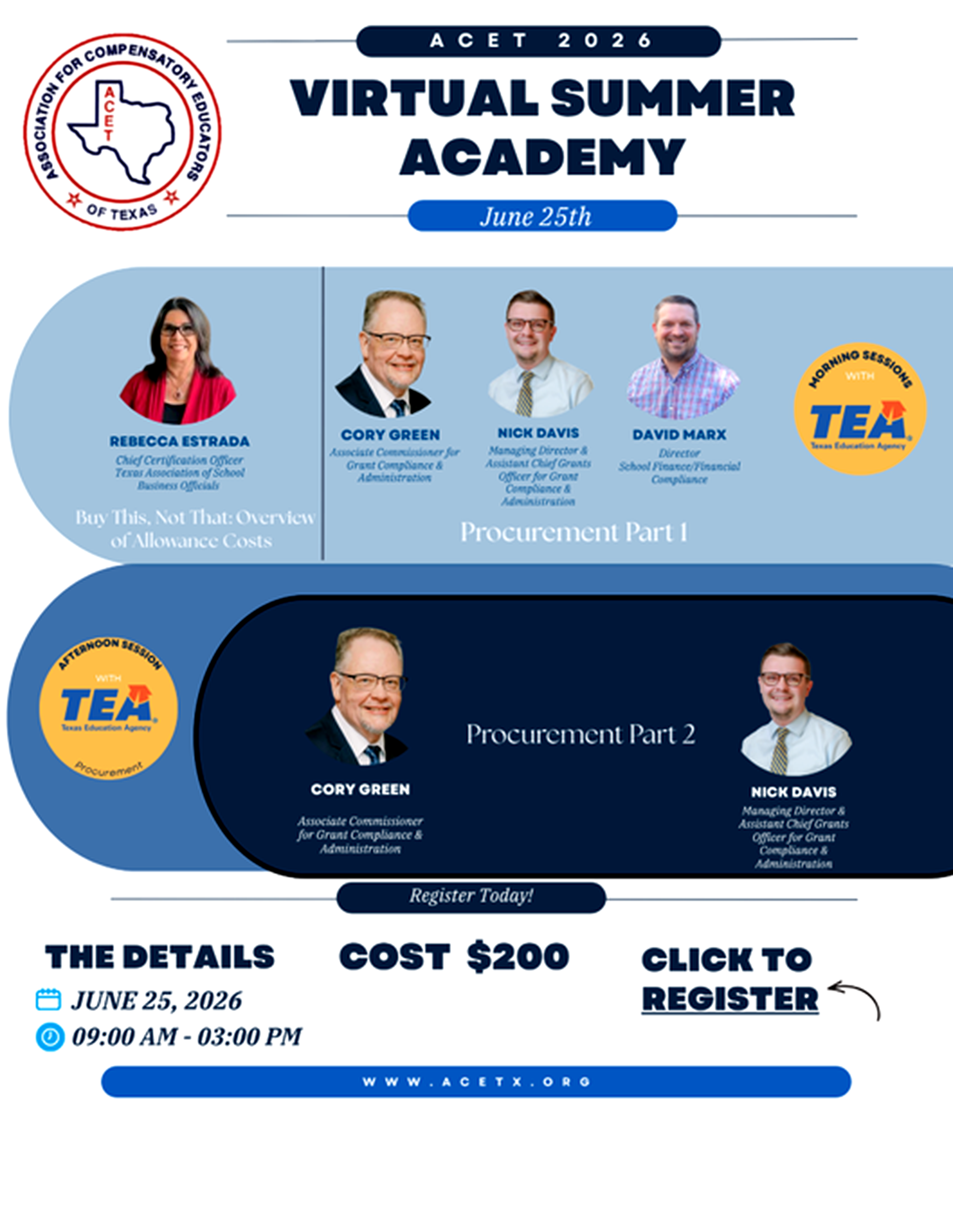 Summer Virtual Academy Presenters