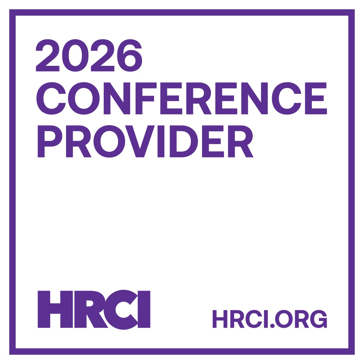 HRCI 2026 Conference Provider logo