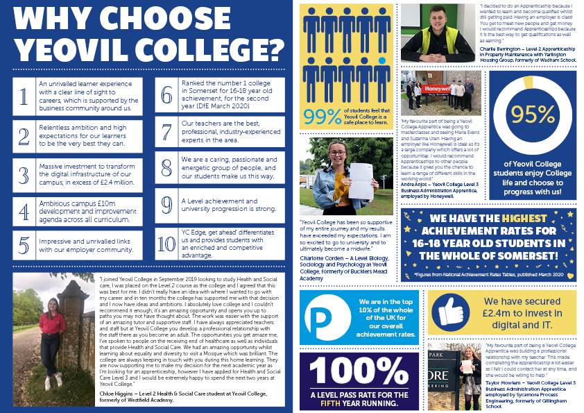 Yeovil College Virtual Open House 2020