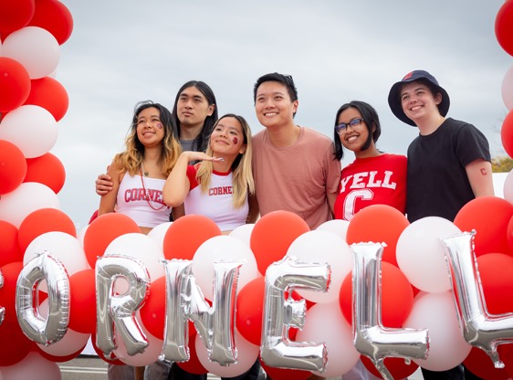 Cornell Graduate School photo on baloons