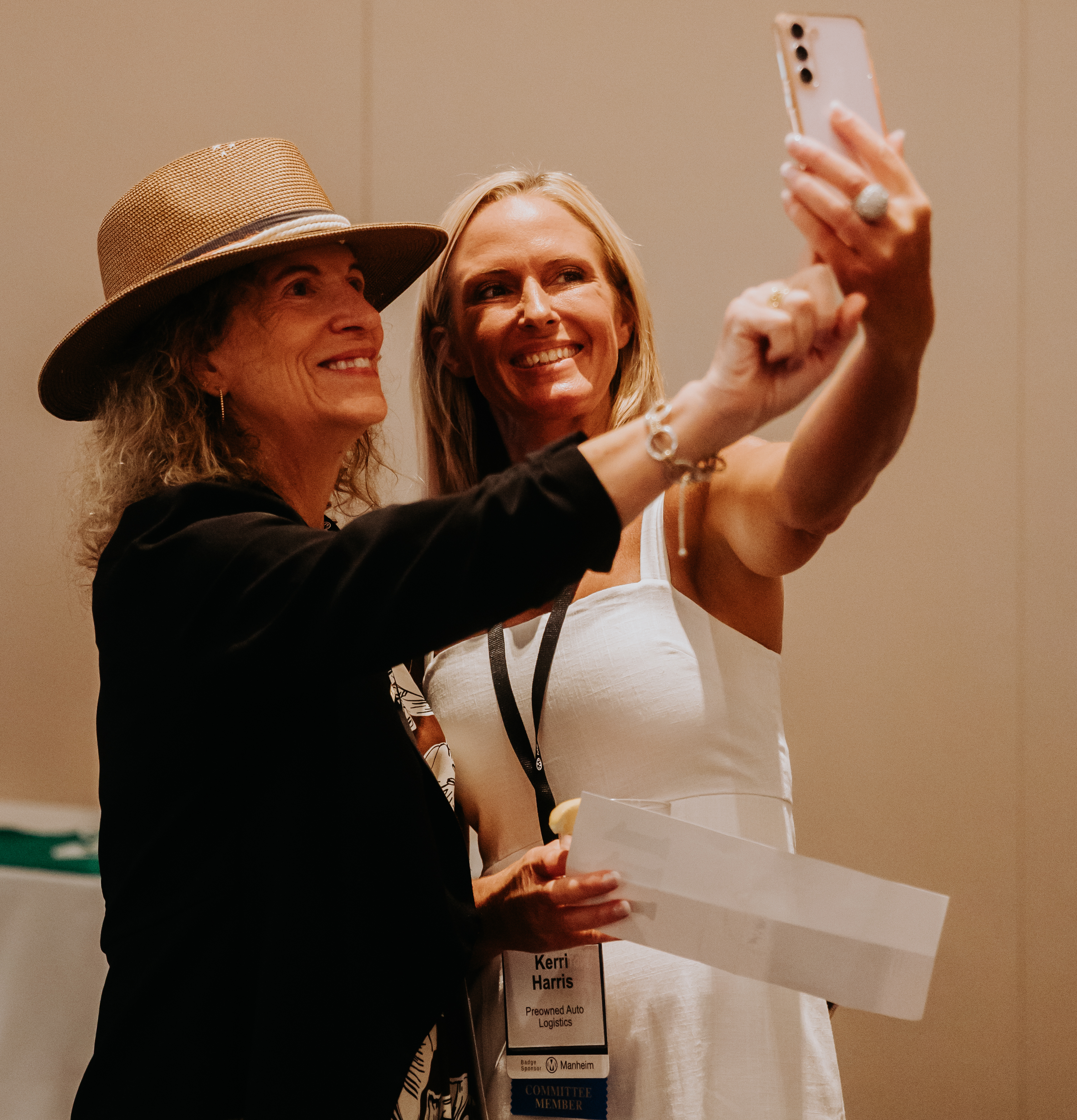 Woman on Connect stage giving presentation