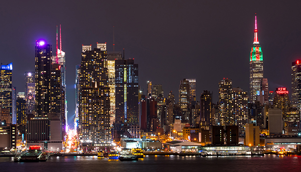 NYC Skyline at night