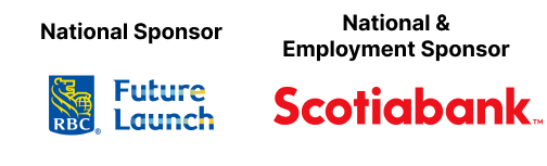 Logo for Connecting the Dots National Sponsor & Employment Sponsor – RBC Future Launvh and Scotia Bank