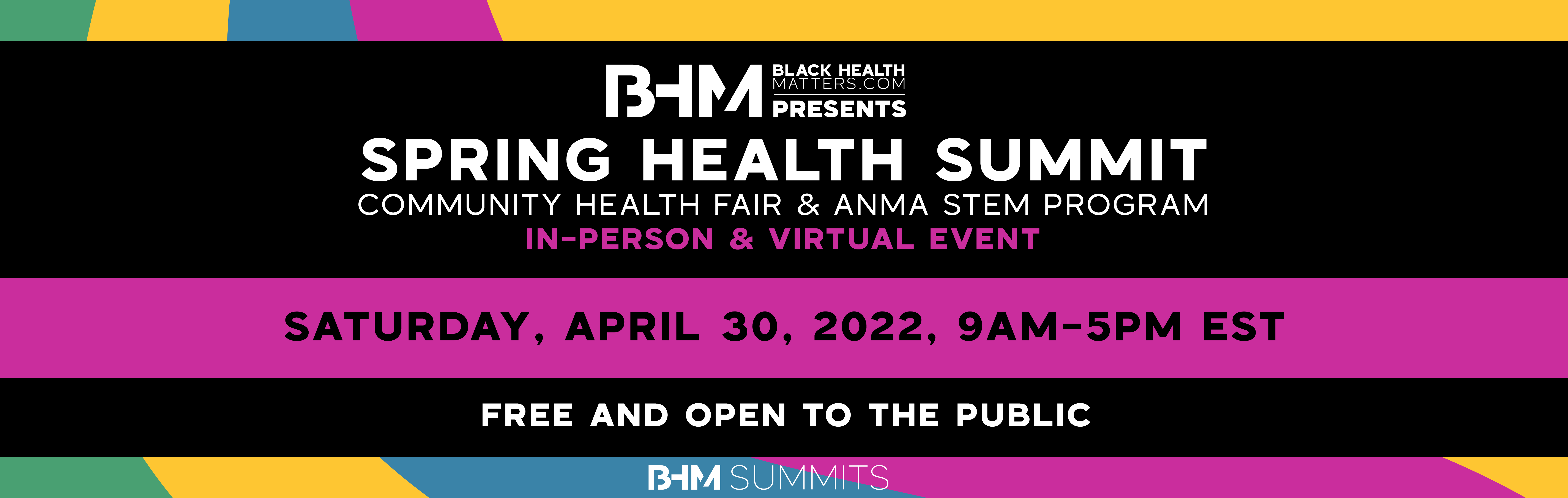 Black Health Matters Spring Health Summit