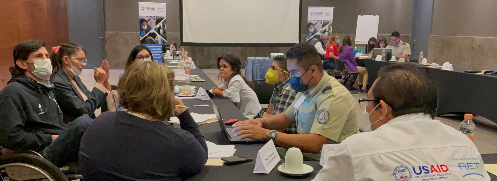 Photo of diverse participants in the working group to create disability inclusive DRR materials in Guadalajara, Mexico.