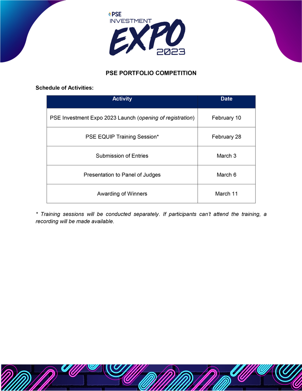 PSE Investment Expo 2023
